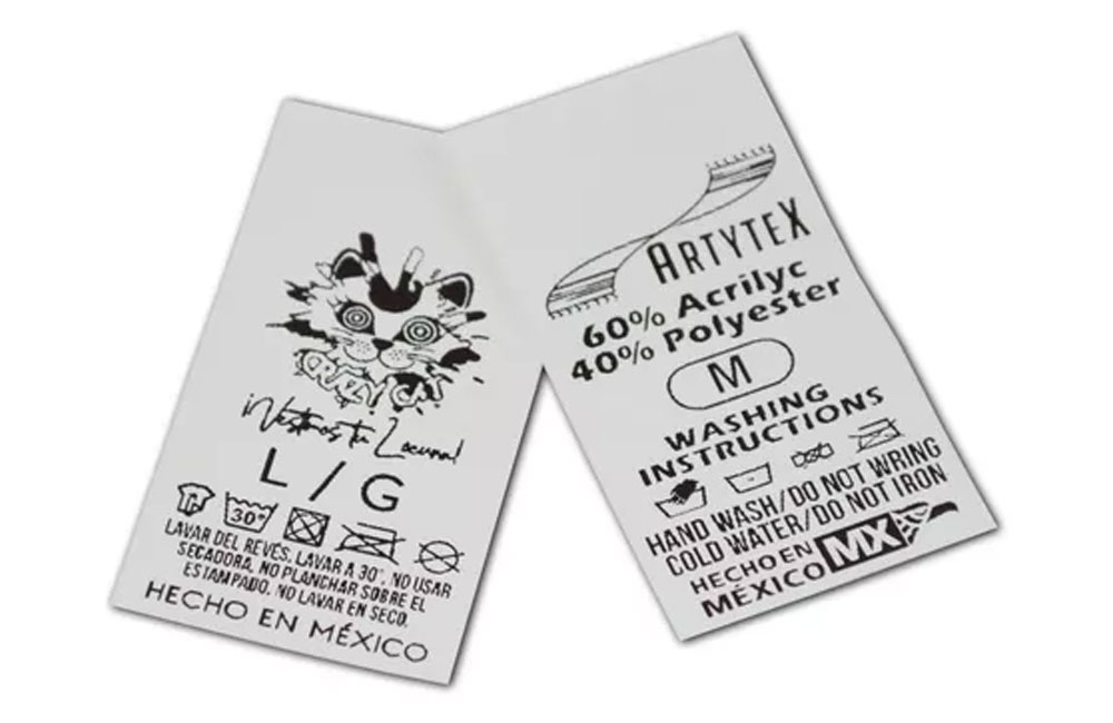 Etiquetas para la Industria Textil
